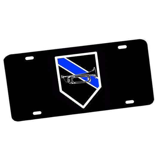 LP-200 Blue Bugle Emblem License Plate