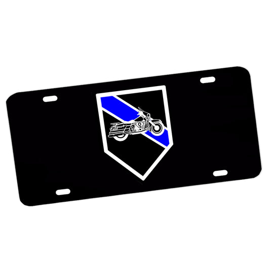 LP-195 Motorcycle Shield Emblem License Plate