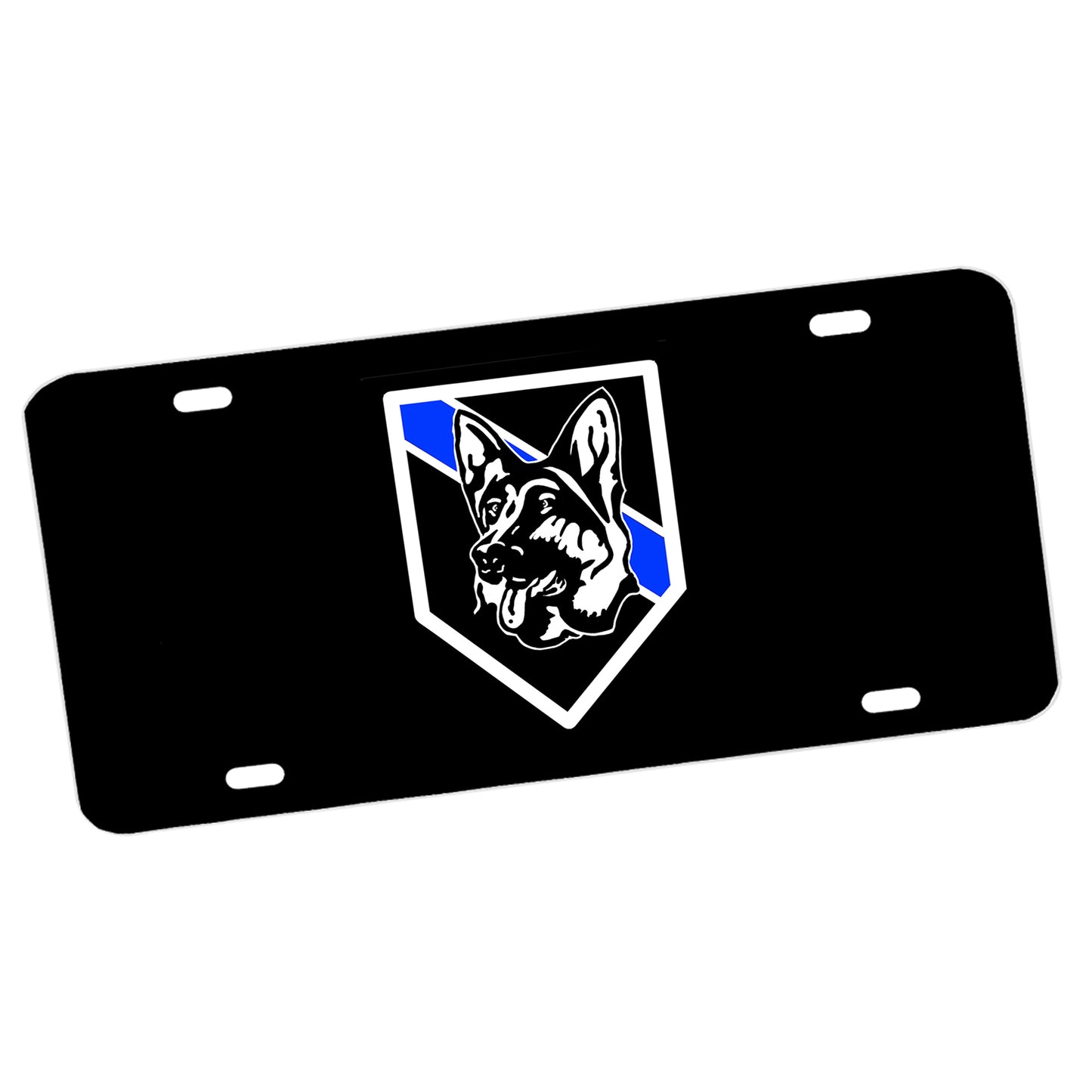 LP-184 German Shepherd Thin Blue Line License Plate
