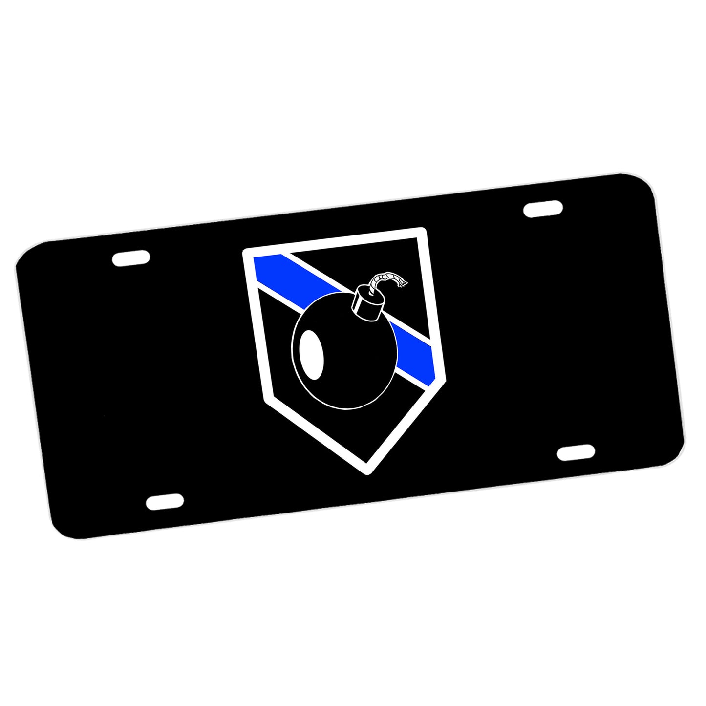 LP-169 Bold Bomb Design License Plate