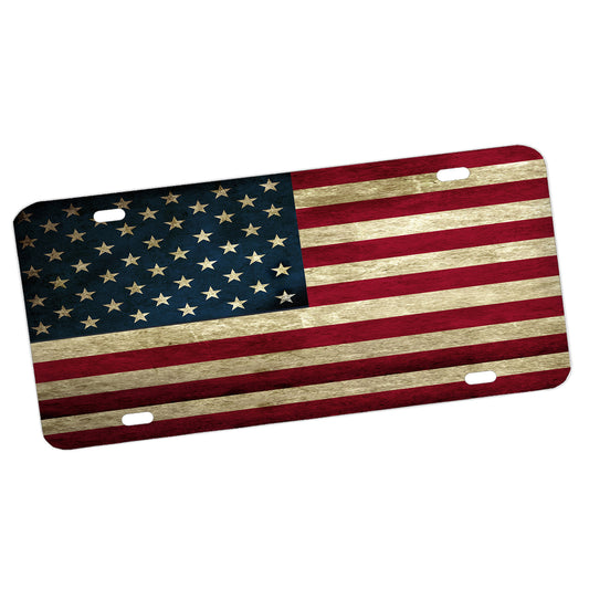 LP-146 Patriotic American Flag License Plate