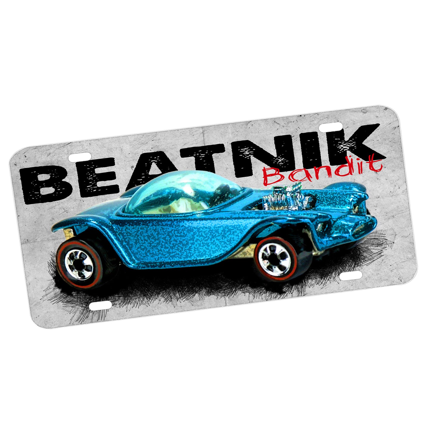LP-143 1968 Hot Wheels Beatnik Bandit Collectible License Plate