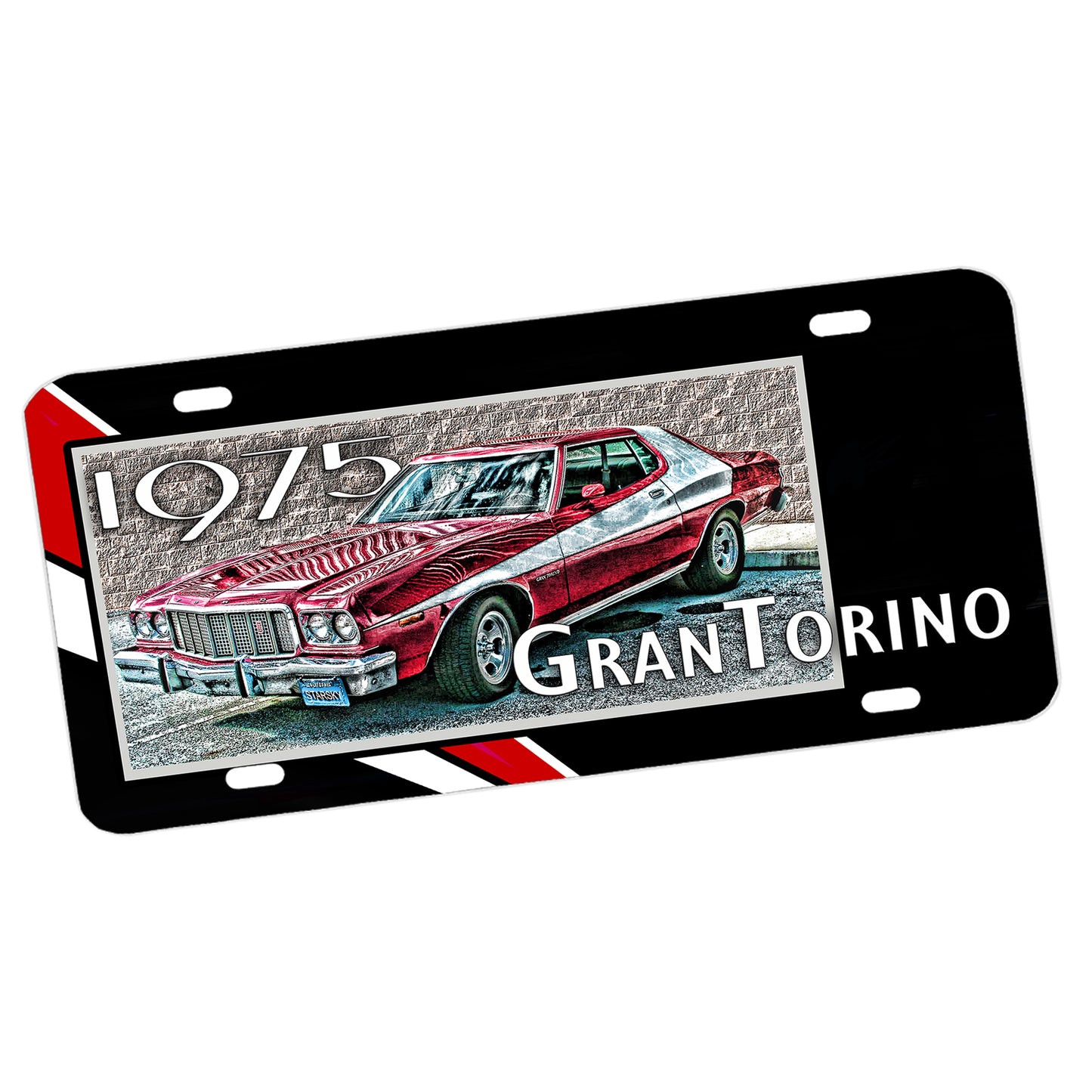 LP-142 1975 Gran Torino Starsky Car License Plate