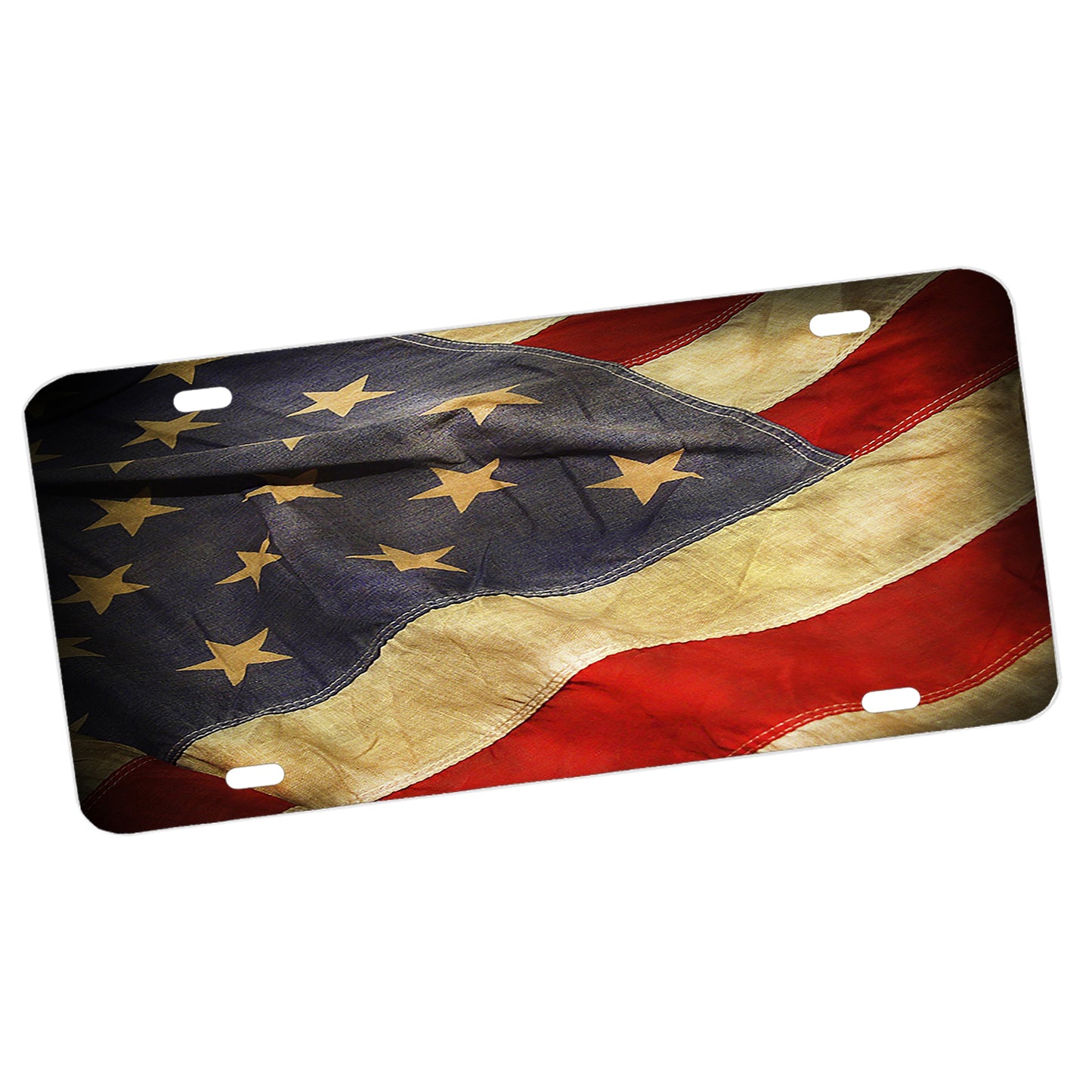 LP-250 Flowing American Flag WEB License Plate