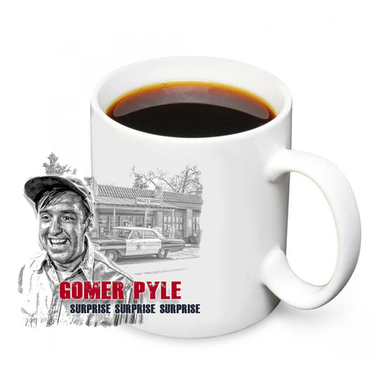 CM-076 Coffee Mug - Mayberry Gomer Pyle Surprise Surprise 12 Mugs