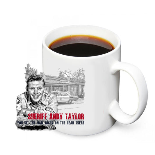 CM-078 Coffee Mug - Sheriff Andy Taylor Mayberry Sheriff 12 Mugs