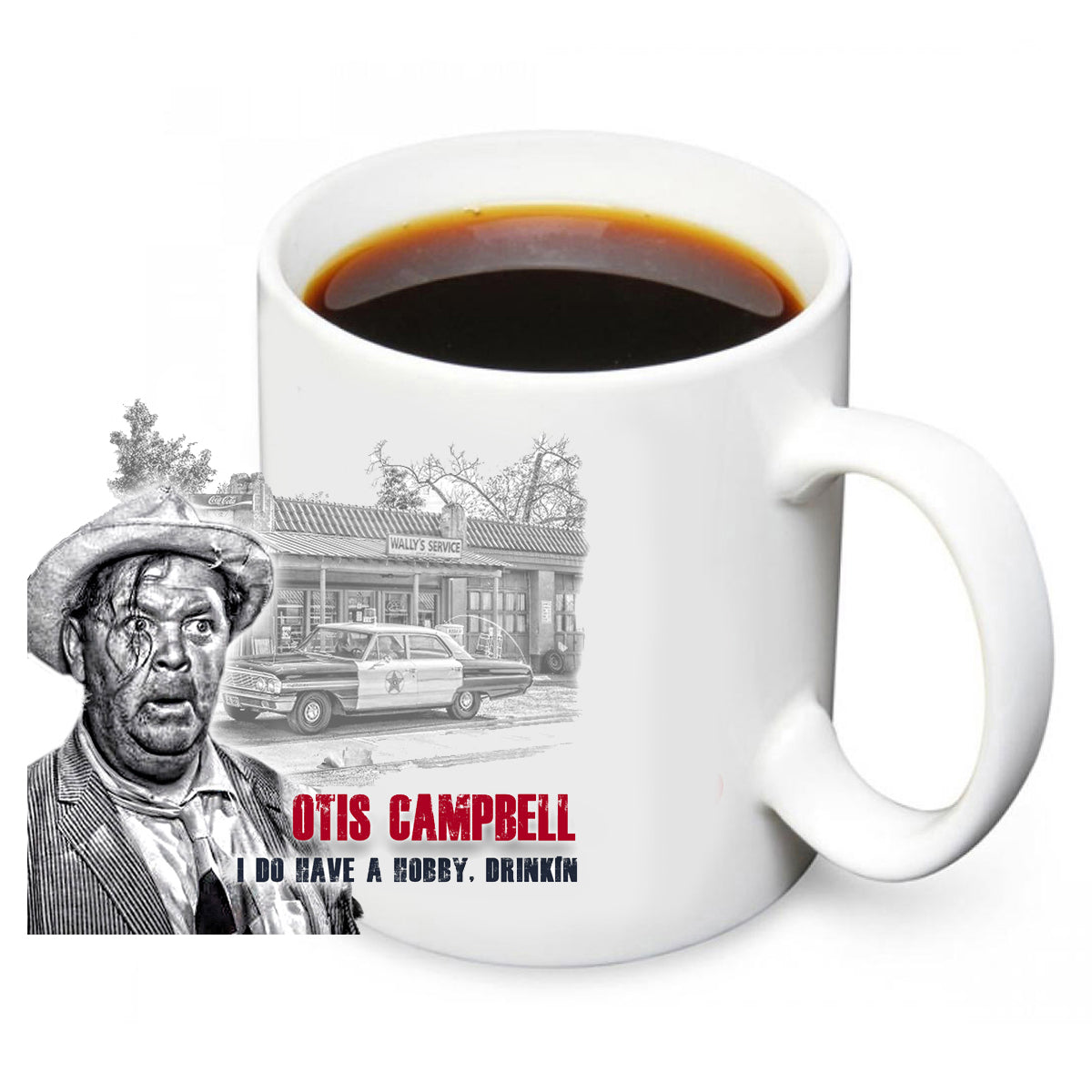 CM-080 Coffee Mug - Mayberry Town Drunk Otis Campbell 12 Mugs