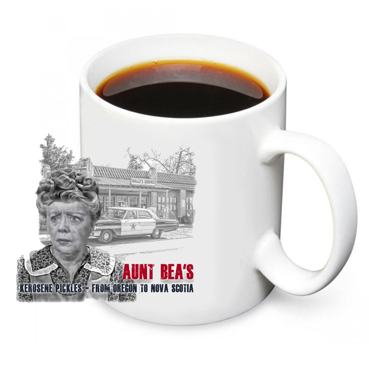 CM-082 Coffee Mug - Mayberry Aunt Bee's Kerosene Pickles 12 Mugs