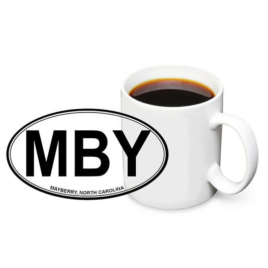 CM-087 Coffee Mug - Mayberry NC MBY Oval Design 12 Mugs