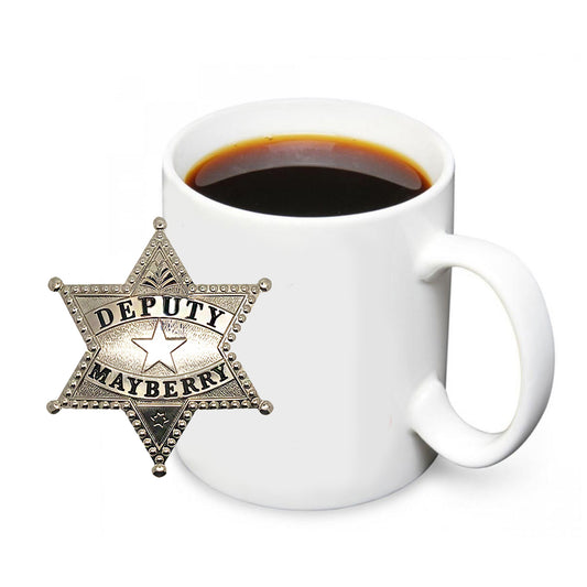 CM-091 Coffee Mug - Mayberry Sheriff’s Department Deputy Badge 12 Mugs
