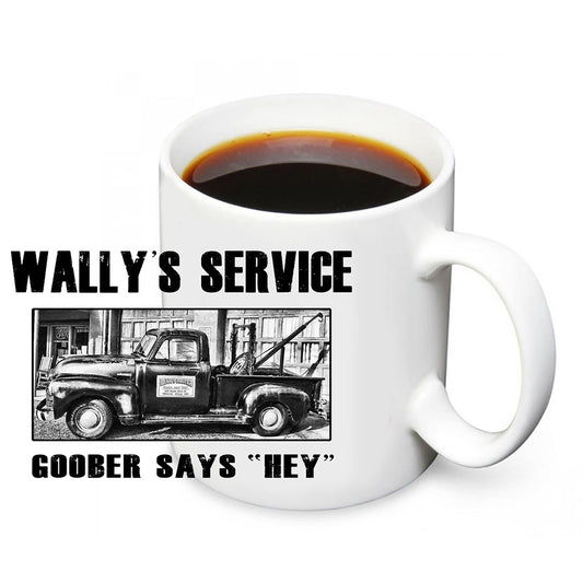 CM-097 Coffee Mug - Mayberry Goober Says hey Wally's Wrecker 12 Mugs