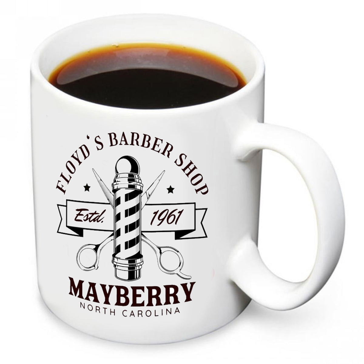 CM-193 Coffee Mug - Mayberry Floyd's Barber Shop 12 Mugs