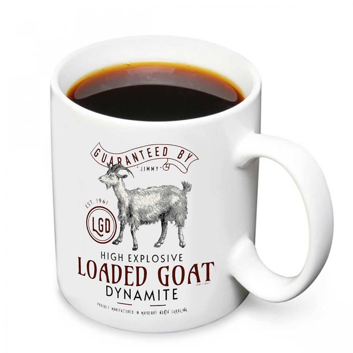 CM-194 Coffee Mug - Mayberry Loaded Goat with Dynamite 12 Mugs