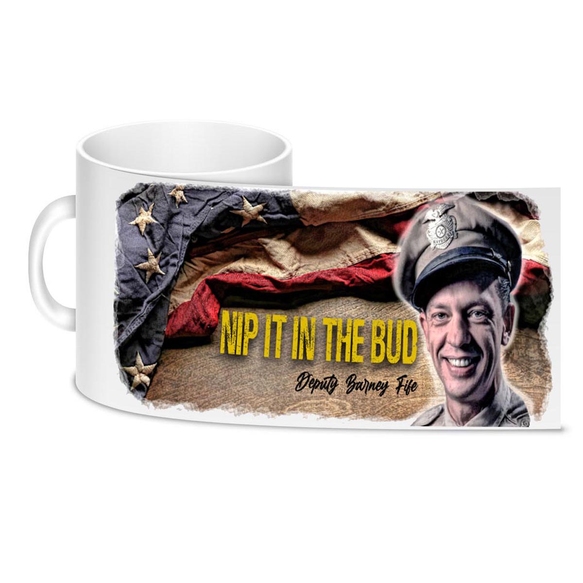 CM-222 Coffee Mug - Mayberry Sheriff’s Department Deputy Barney Fife Nip It
