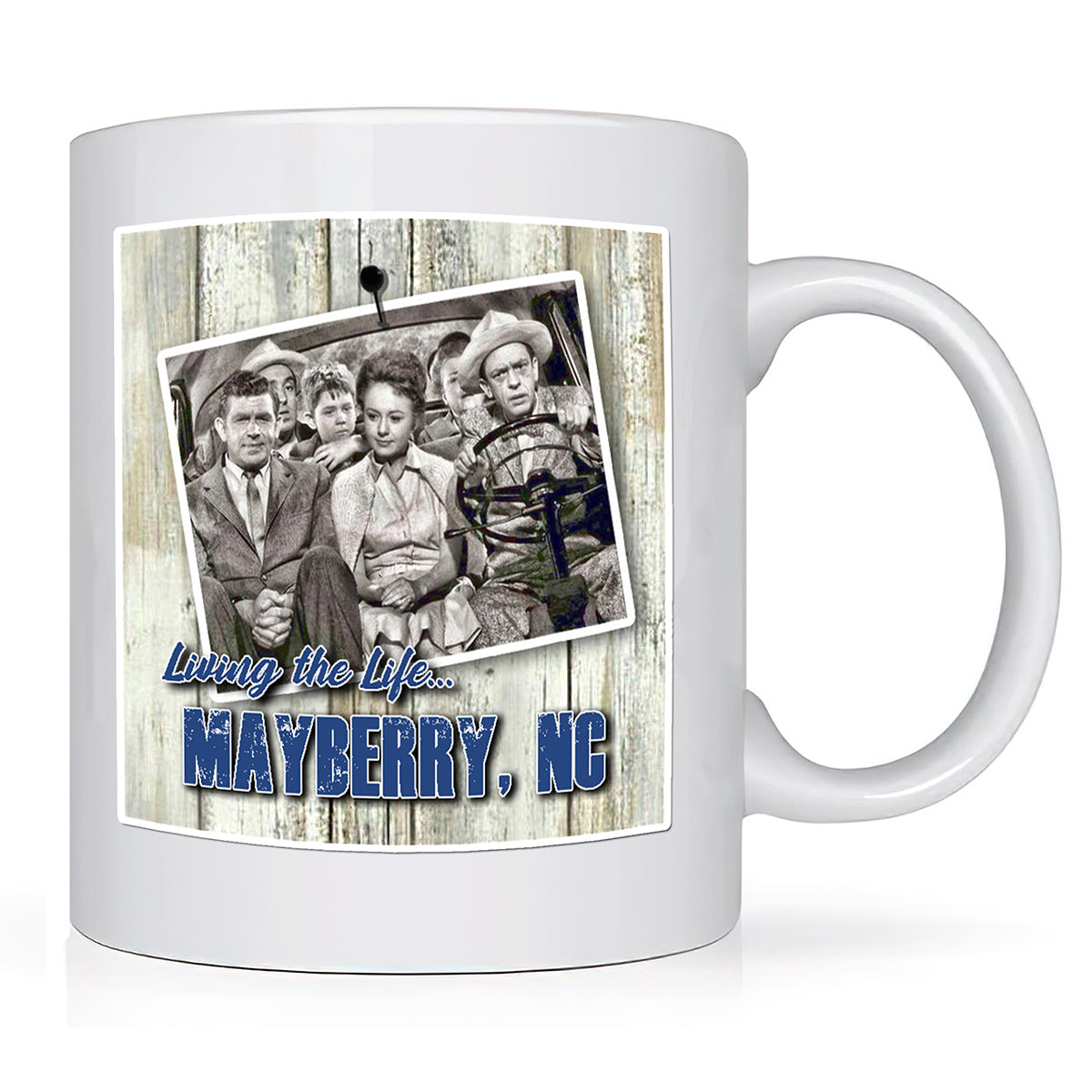 CM-307 Coffee Mug - Mayberry Andy Barney Thelma In Car 12 Mugs