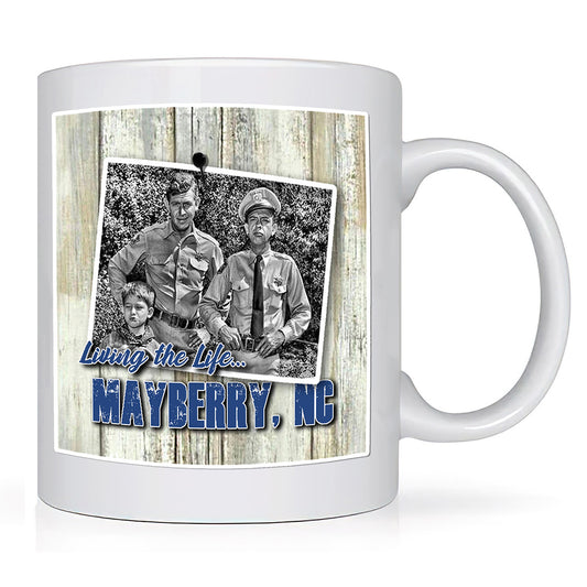 CM-319 Coffee Mug - Mayberry Living the Life Andy Barney & Opie 12 Mugs