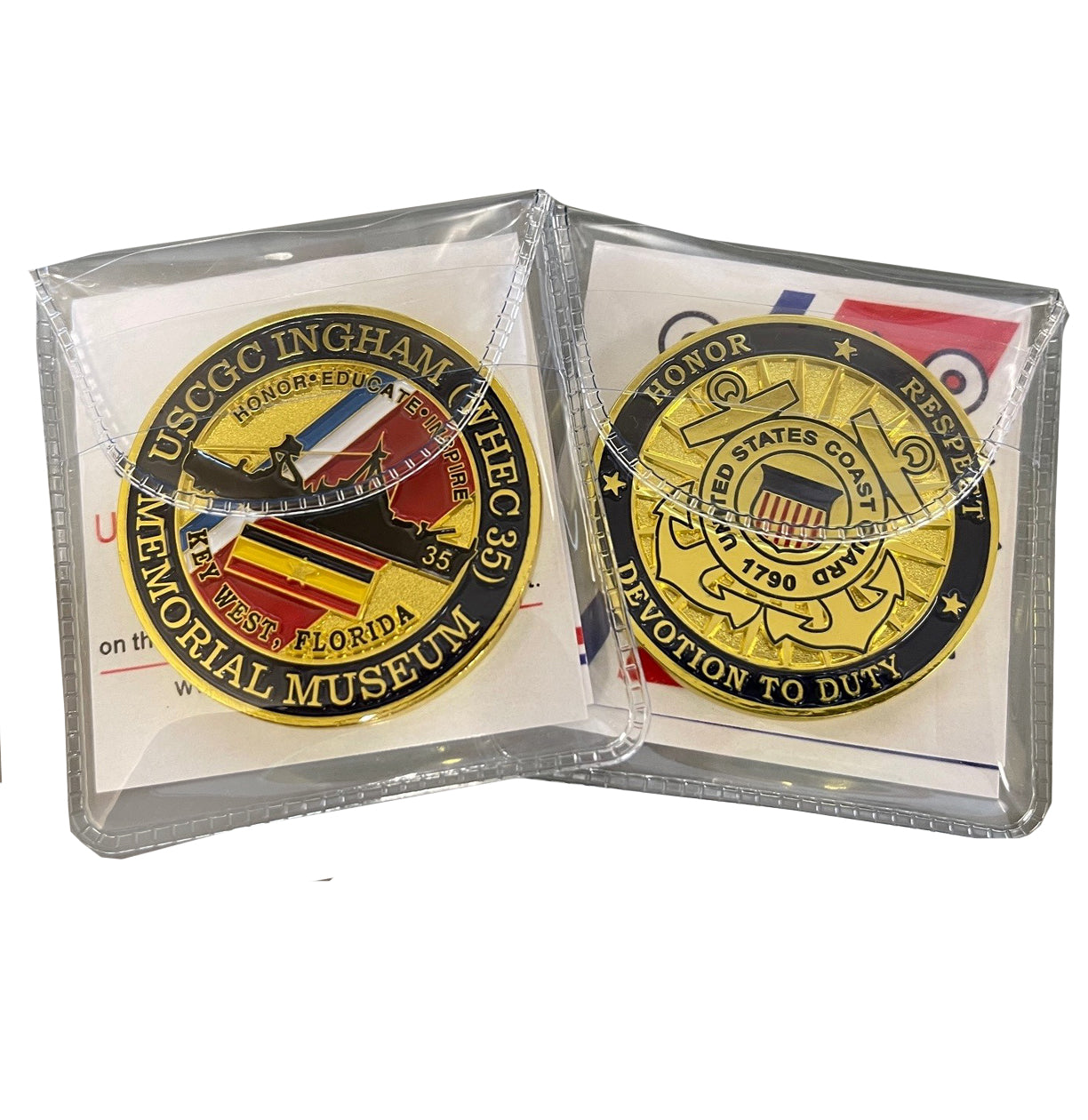 Challenge Coin - USCGC Ingham Key West 100 Coins