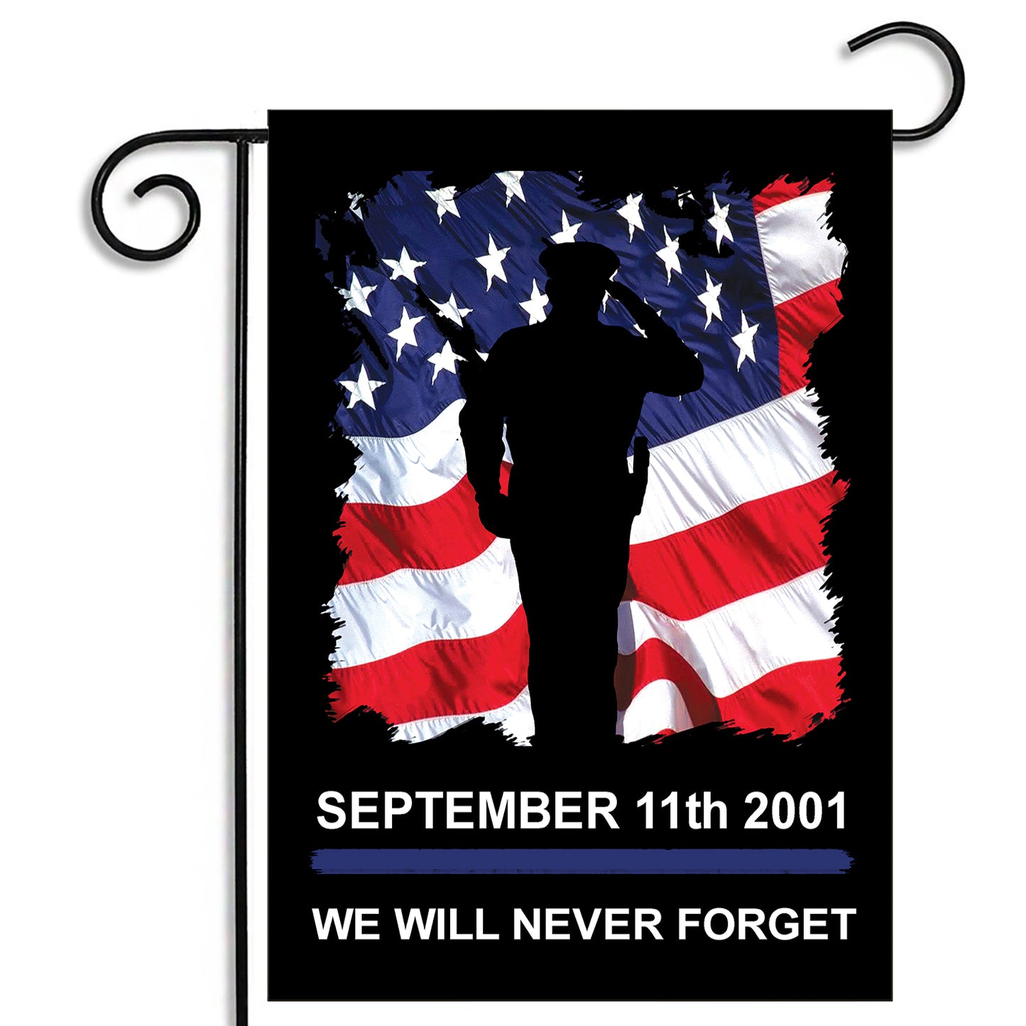 GFLG-005 Law Enforcement - Garden Flag Sept. 11 Police Memorial Flag