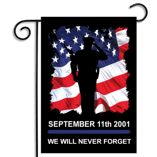 GFLG-005 Law Enforcement - Garden Flag Sept. 11 Police Memorial Flag