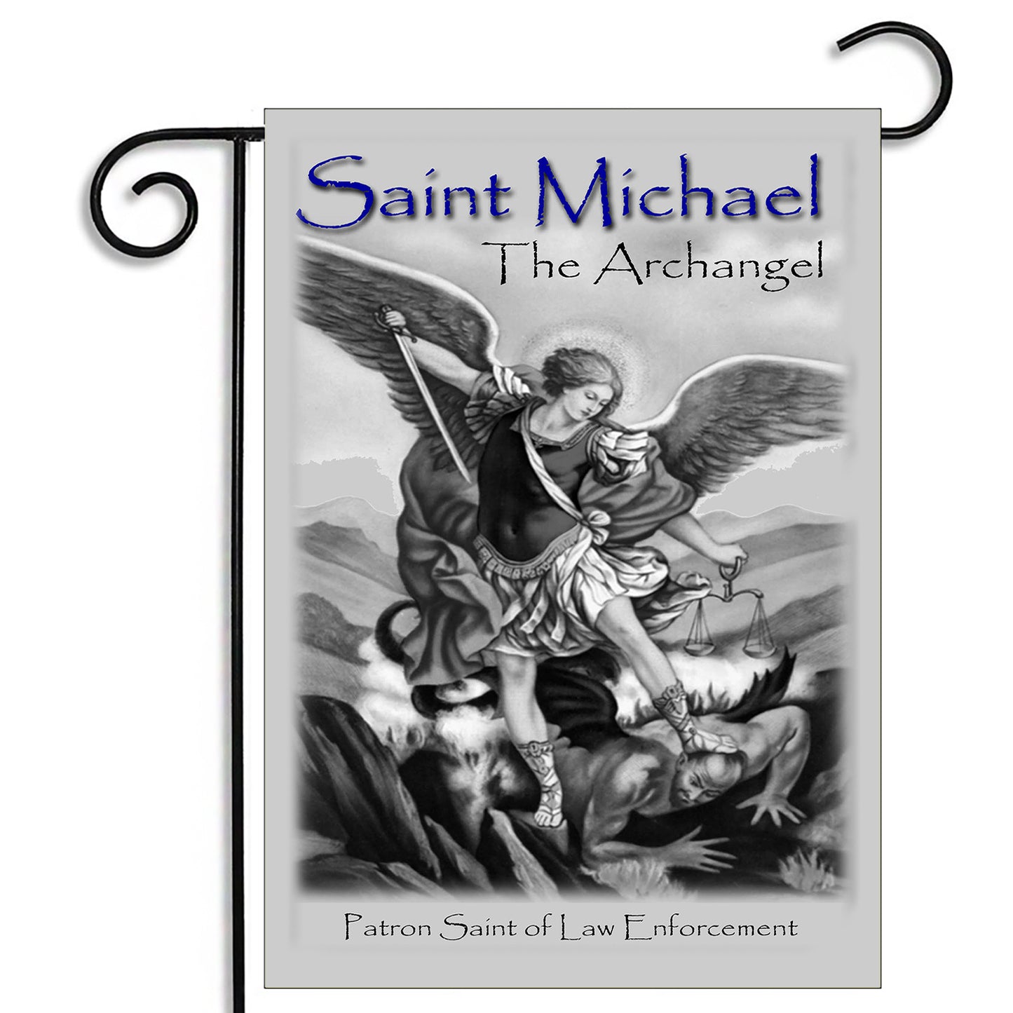 GFLG-007 Law Enforcement - Garden Flag Patron Saint Michael of Law Enforcement