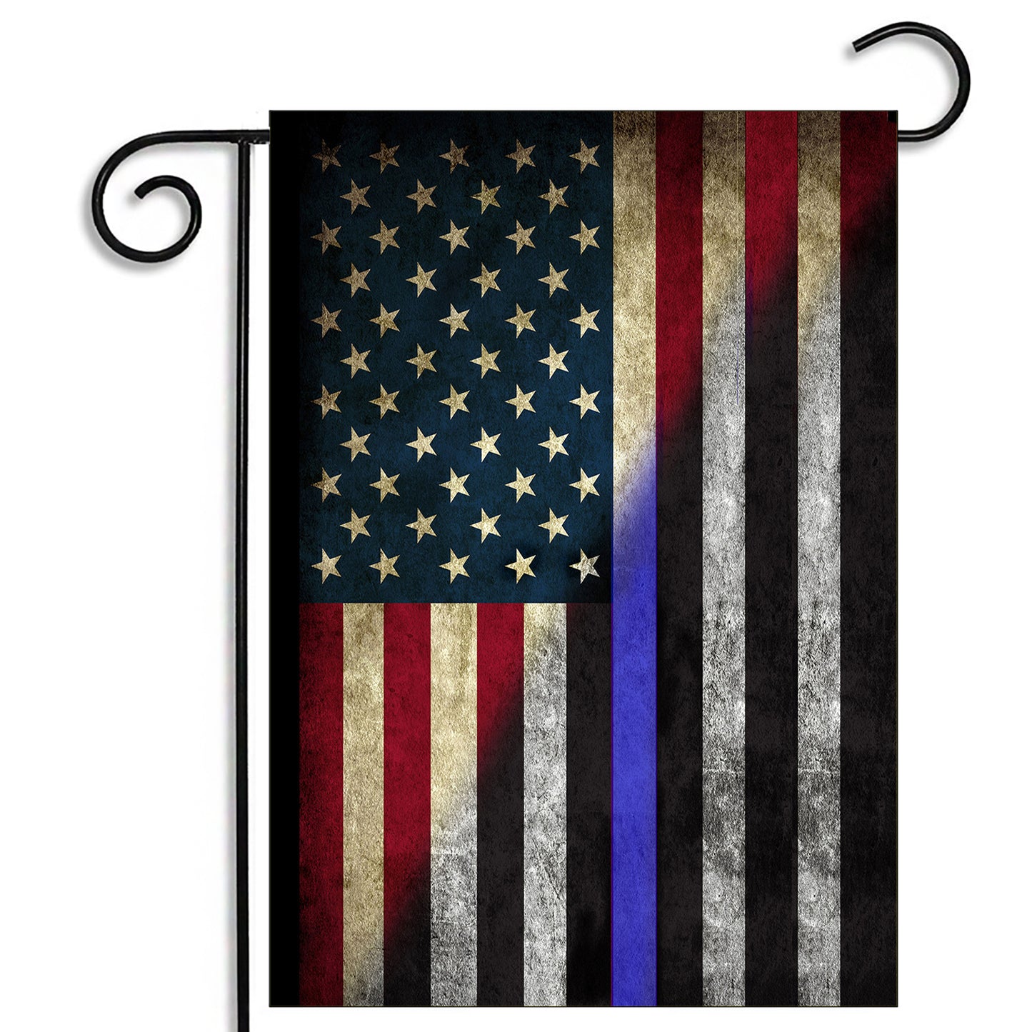 GFLG-012 Law Enforcement - Garden Flag Red White Thin Blue Line Flag