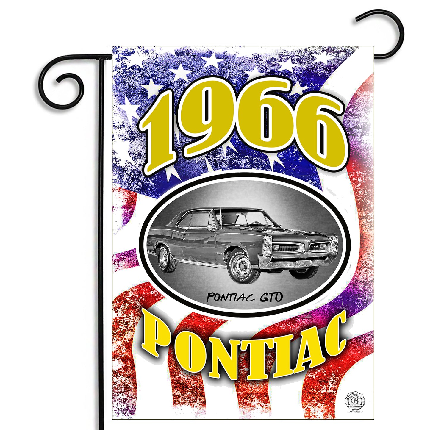 GFLG-014 Pontiac - Garden Flag 1966 Pontiac GTO Muscle Car
