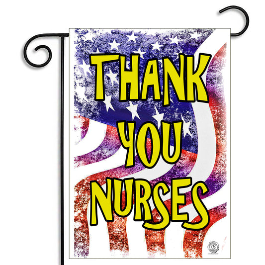GFLG-026 Dr's & Nurses - Garden Flag Thank You Nurses American Flag