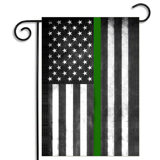 GFLG-028 Law Enforcement - Garden Flag Thin Green Line Deputies Border Patrol