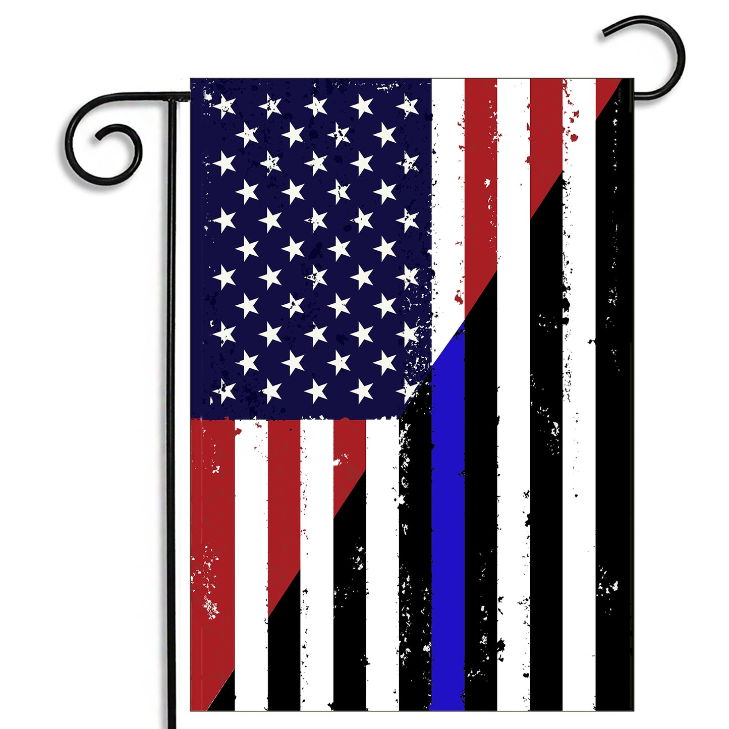 GFLG-049 Law Enforcement - Garden Flag Thin Red White Blue Line Flag