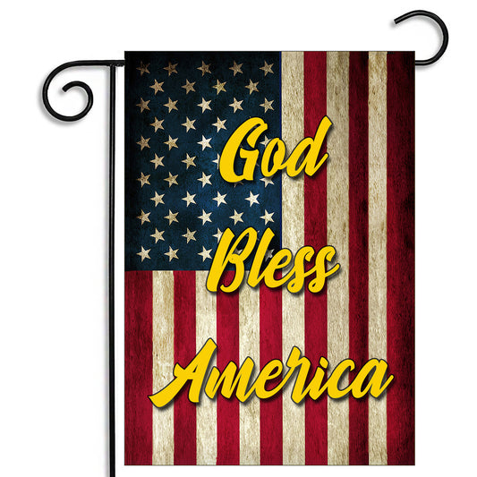 GFLG-050 Garden Flag - Patriotic God Bless America Flag