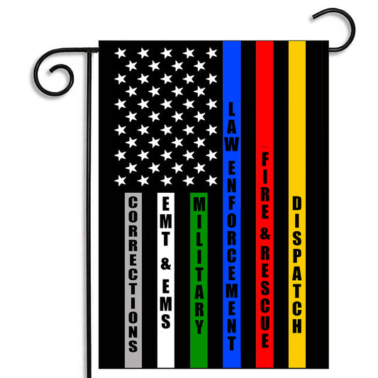 GFLG-084 Law Enforcement - Garden Flag Fire Correction Military EMS Dispatch
