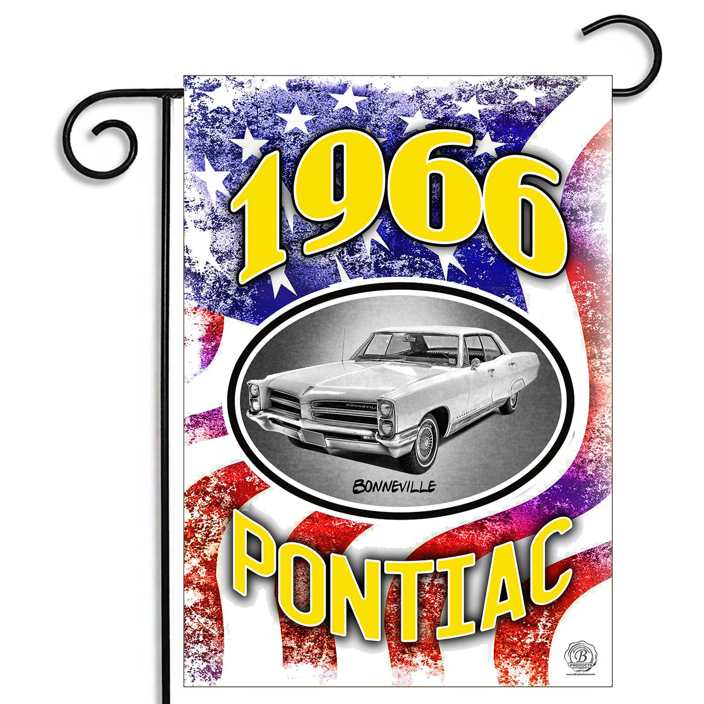GFLG-105 Cars - Garden Flag Pontiac Bonneville 1959 1960 1966