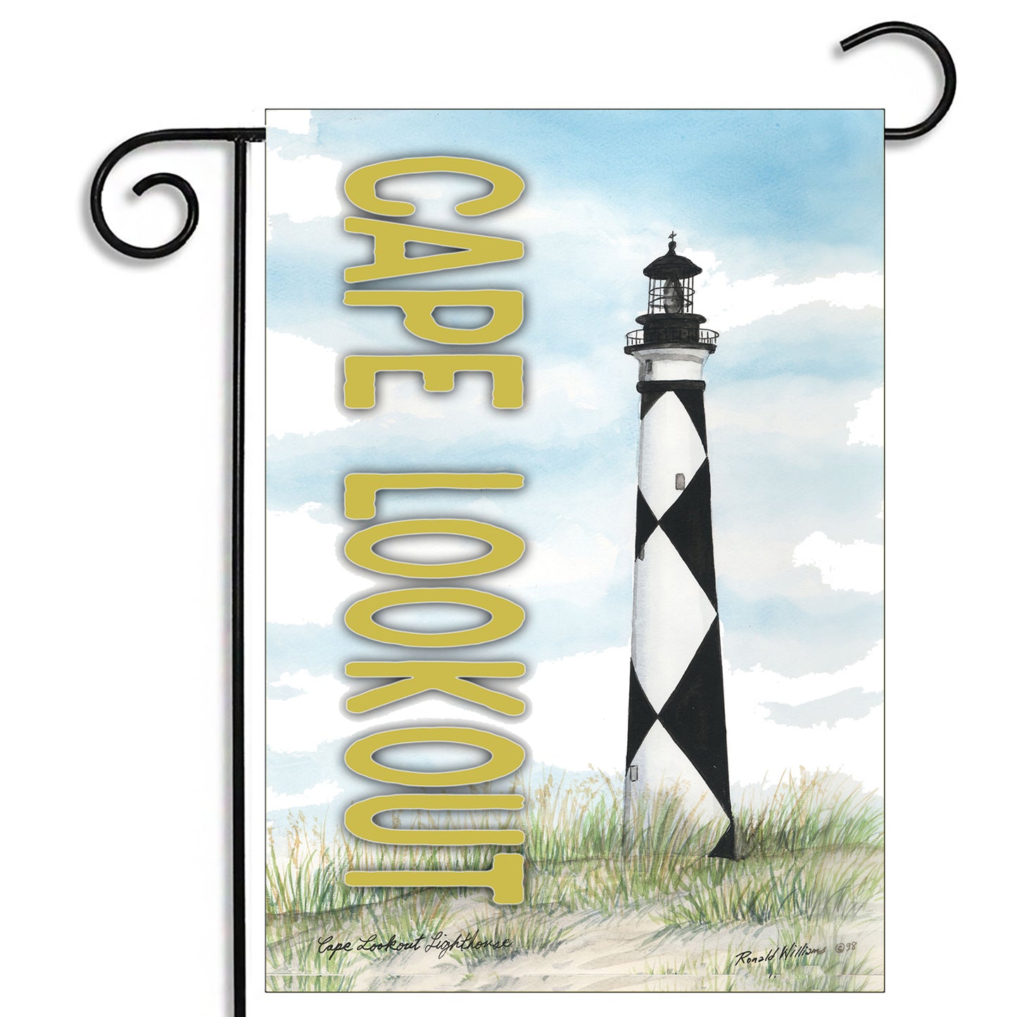 GFLG-122 NC Beaches - Garden Flag Cape Lookout Lighthouse