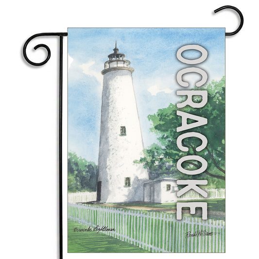 GFLG-133NC Beaches - Garden Flag Ocracoke Island Lighthouse