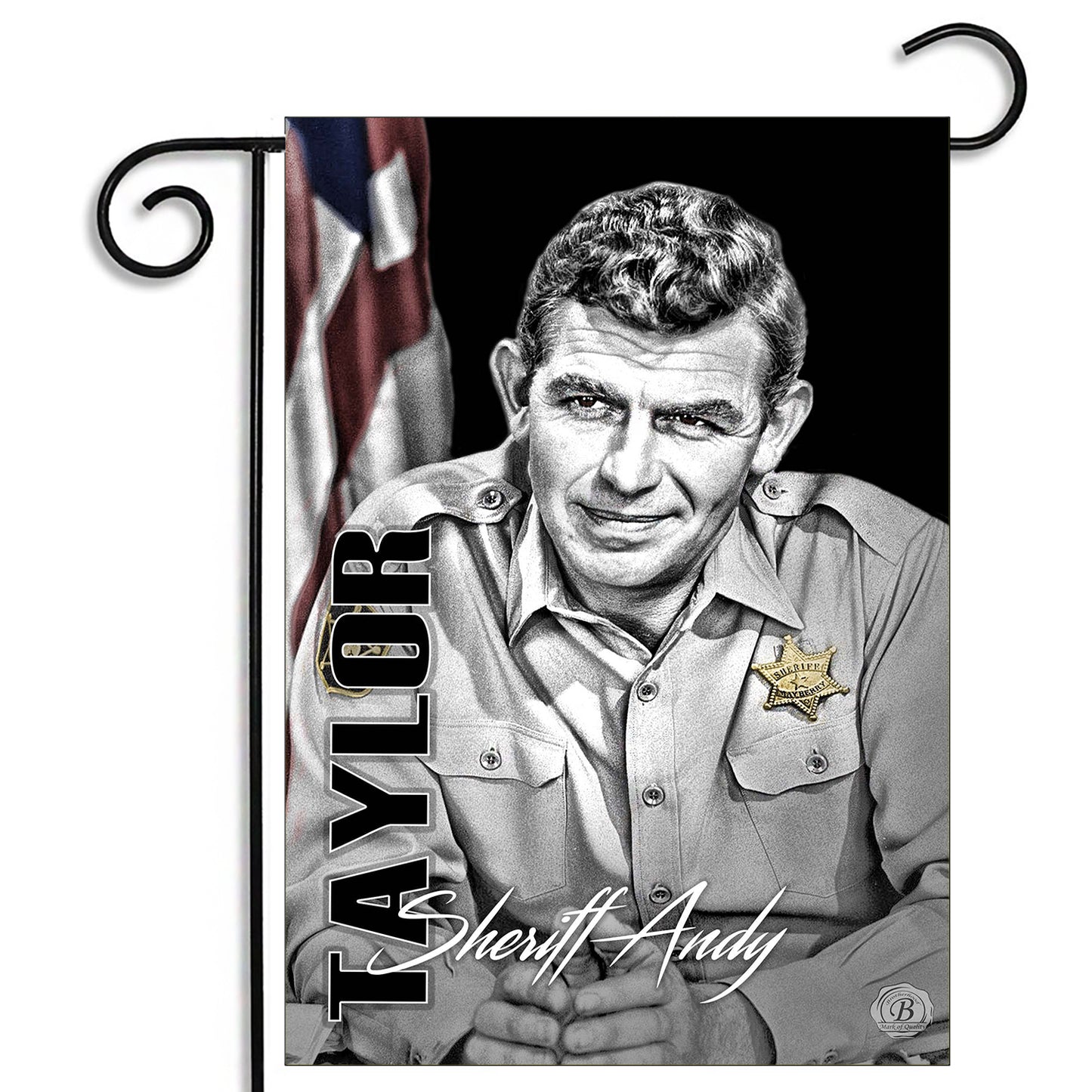 GFLG-155 Garden Flag - Mayberry Sheriff Andy Taylor American Flag
