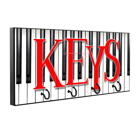 KH-021 Key Hanger - Novelty Piano Keys Black and White Keys