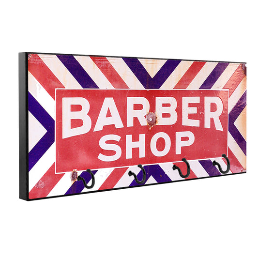 KH-054 Key Hanger - Novelty Vintage Barber Shop Design