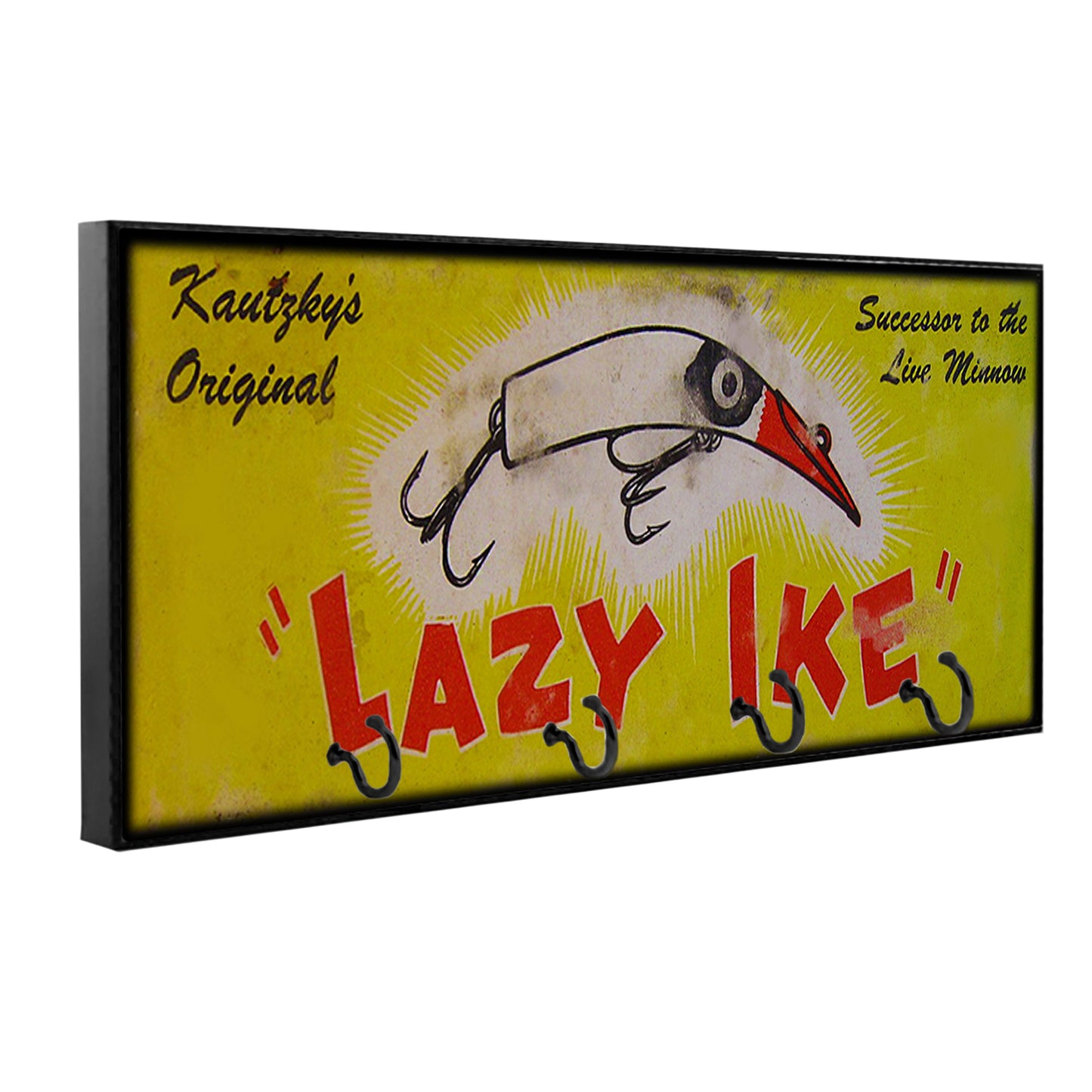 KH-057 Key Hanger - Novelty Vintage Lazy Ike Fishing Lure Box Design