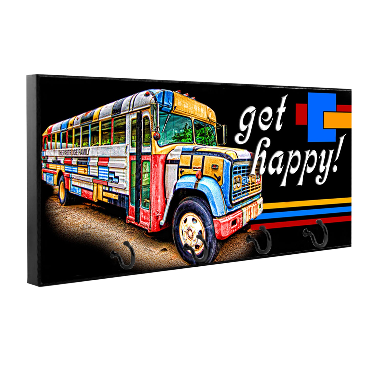 KH-061 Key Hanger - TV The Partridge Family Get Happy Bus