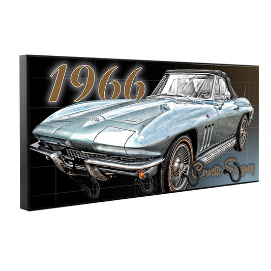 KH-095 Key Hanger - Corvette 1966 Stingray Classic Muscle Car