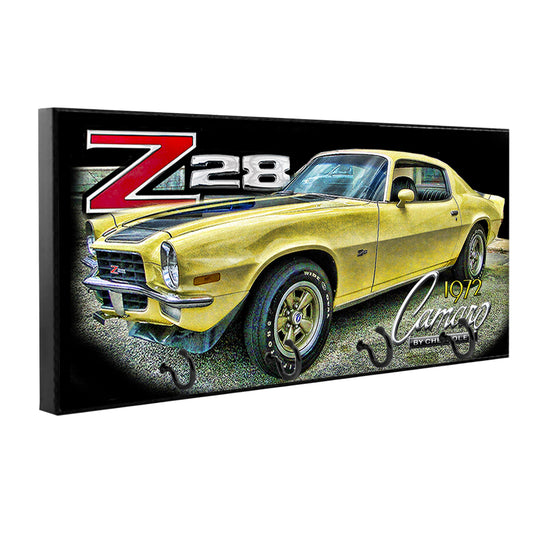 KH-331 Key Hanger - 1972 Camaro Classic Muscle Car Yellow