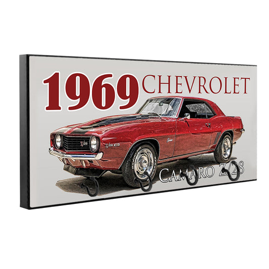KH-335 Key Hanger - 1969 Camaro Z28 Classic Muscle Car Yellow