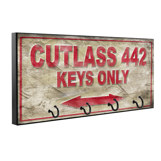 KH-444 Key Hanger - Oldsmobile Cutlass 442 Muscle Car
