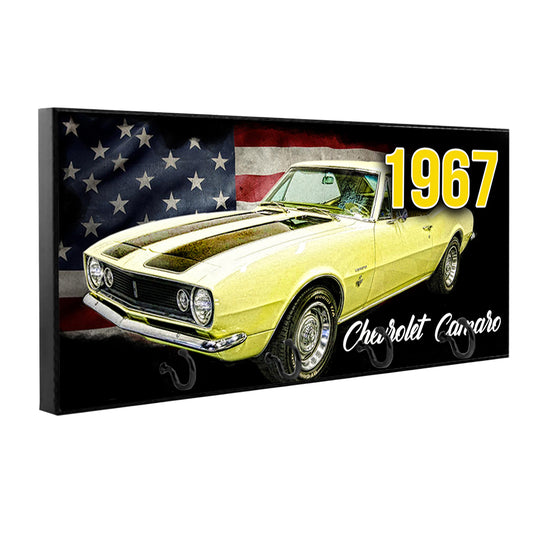KH-885 Key Hanger - 1967 Camaro Classic Muscle Car Yellow