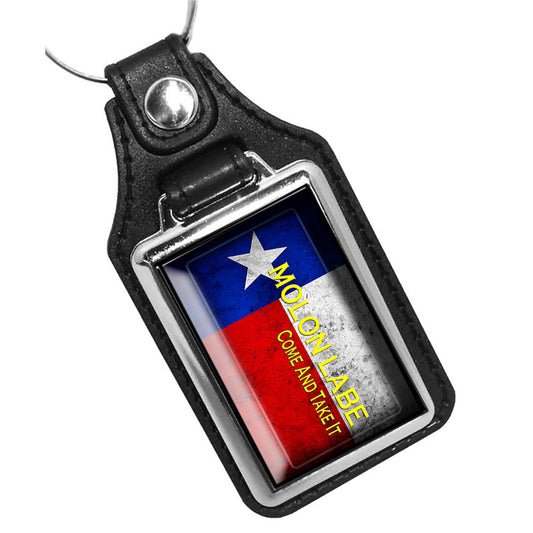 KR-013 Key Ring - Texas Flag Molon Labe Come and Take it