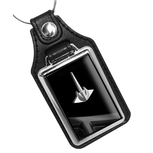 KR-024-4 Key Ring - Corvette Stingray Fender Emblem Black