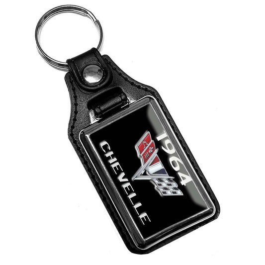 KR-048 Key Ring - 1964 Chevelle Dual Flag Design