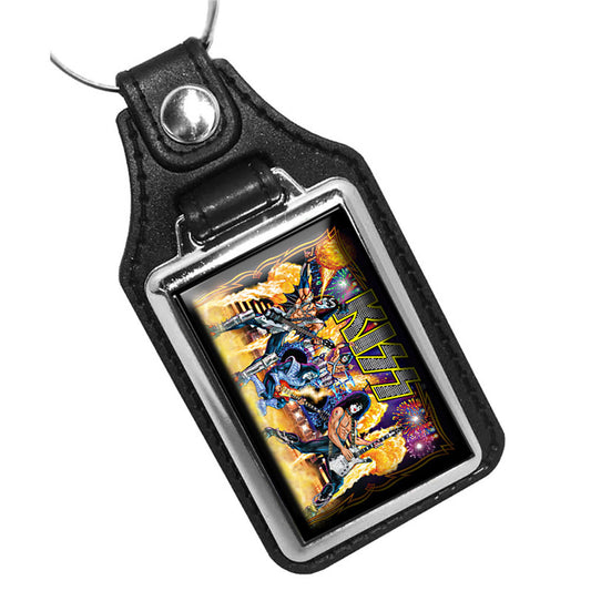 KR-1046 Key Ring - Vintage Kiss Pinball Machine Design