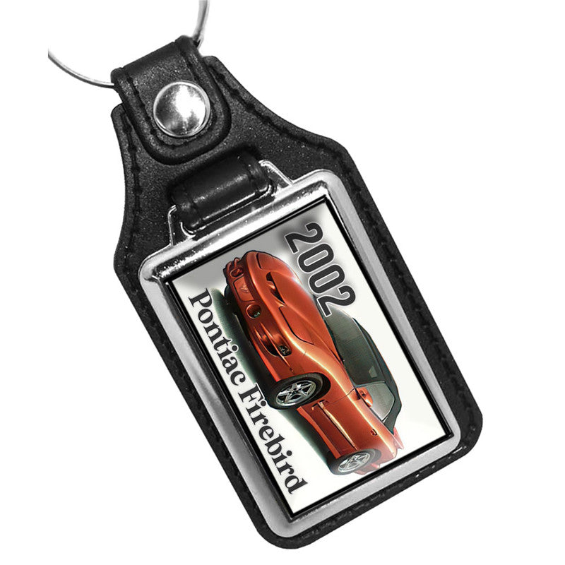KR-1074 Key Ring - Classic 2002 Pontiac Firebird Sunset Orange Design
