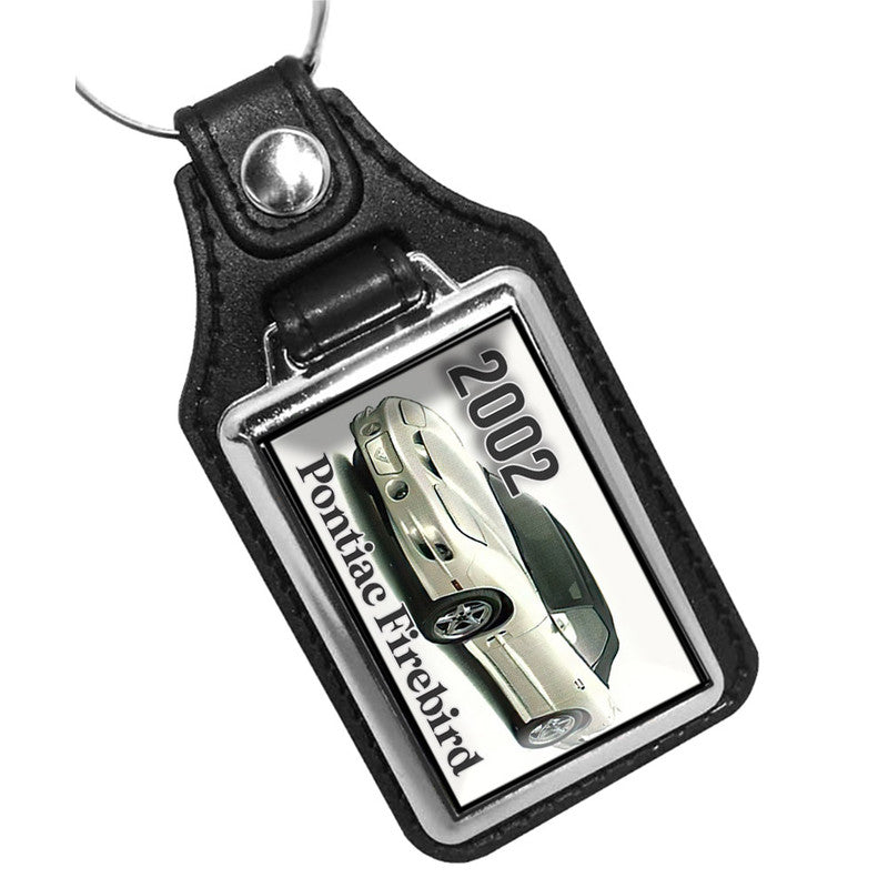 KR-1075 Key Ring - Classic 2002 Pontiac Firebird Artic White Design